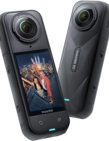Insta360 X5 - Waterproof 8K 360° Action Camera, Leading Low Light, Invisible Selfie Stick Effect, Rugged and Replaceable Lens, 3-Hour Battery, Built-in Wind Guard, Stabilization, Triple AI Chip Design